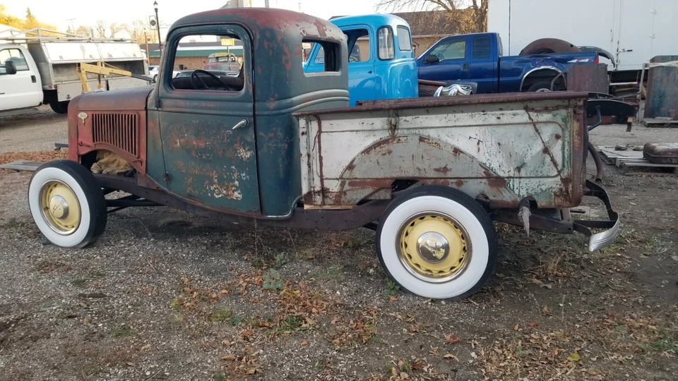 Camioneta pickup Ford 1935-40 1/2 3/4 1 tonelada 35 36 37 38 39 40 41 1940 con caja de caja Foto 2 de 4