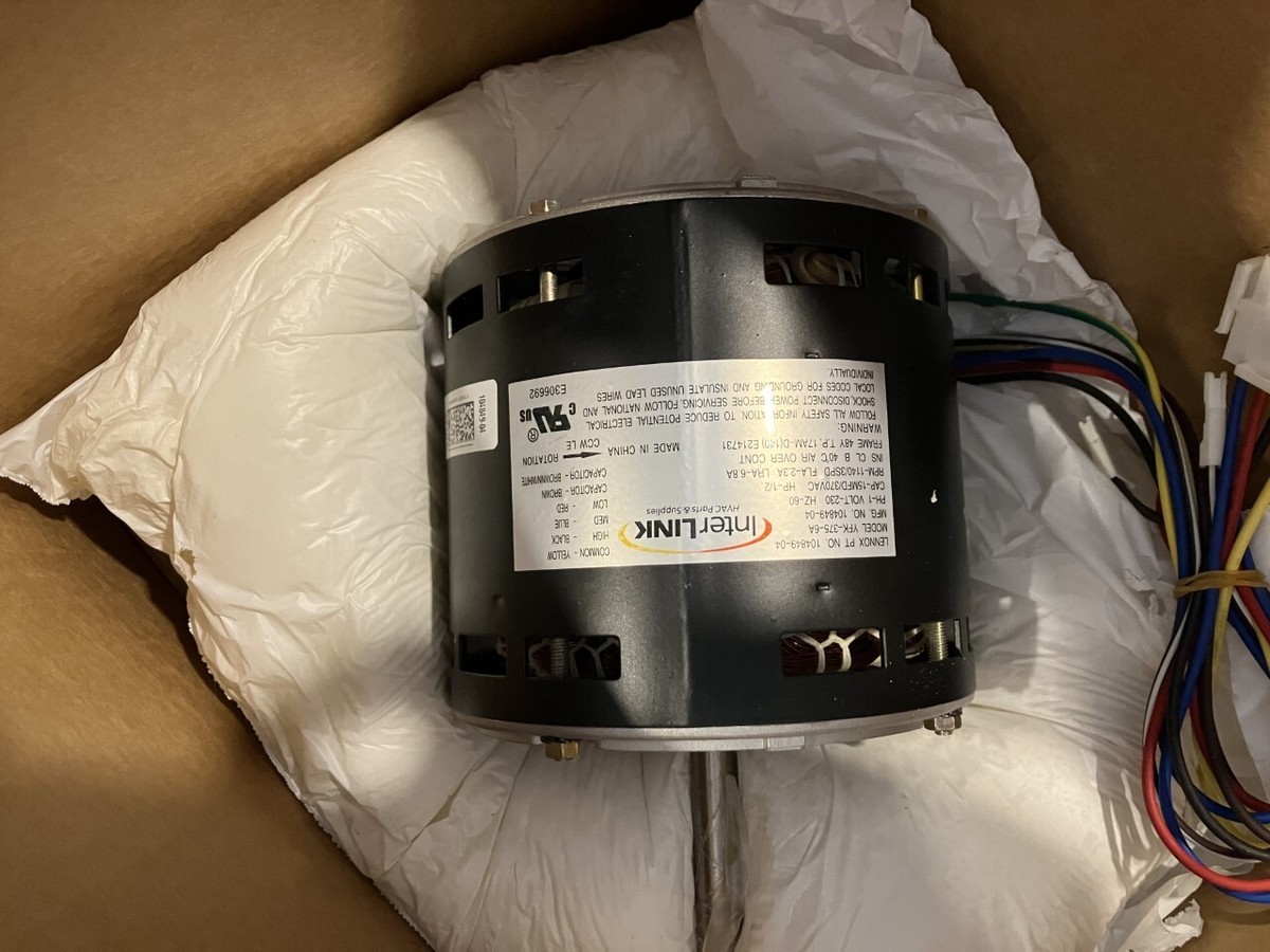 Blower Motor, 1/2 HP, 240 Volts, 1140 RPM, 2.3 Amps, 104849-04 Cat