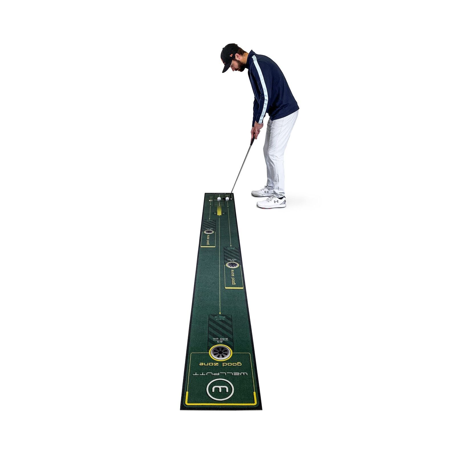 WELLPUTT Golf Putting Training Mat 10ft Start 2.0 eBay