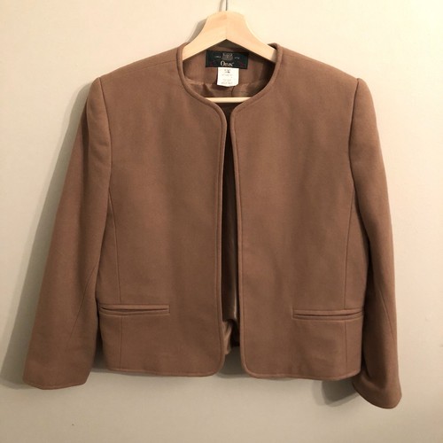 Womens Orvis 10 Petite 100% Wool Blazer 