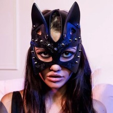 Maske Katze Leder Nägel Bdsm Fetisch Dominanz Sexy Cosplay Sexspiele