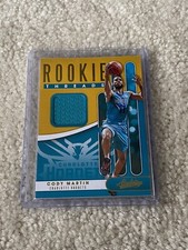 2019-20 Panini Absolute Memorabilia #RT-CMT CODY MARTIN Rookie Threads Patch RC