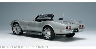 1969 CHEVROLET CORVETTE CONVERTIBLE CORTEZ SILVER 1:18 AUTOART