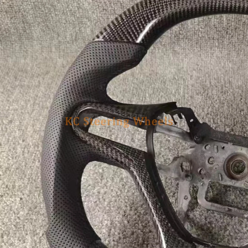 Volante de fibra de carbono personalizado para Honda Fit Jazz 2009-2014 segunda generación Foto 3 de 4