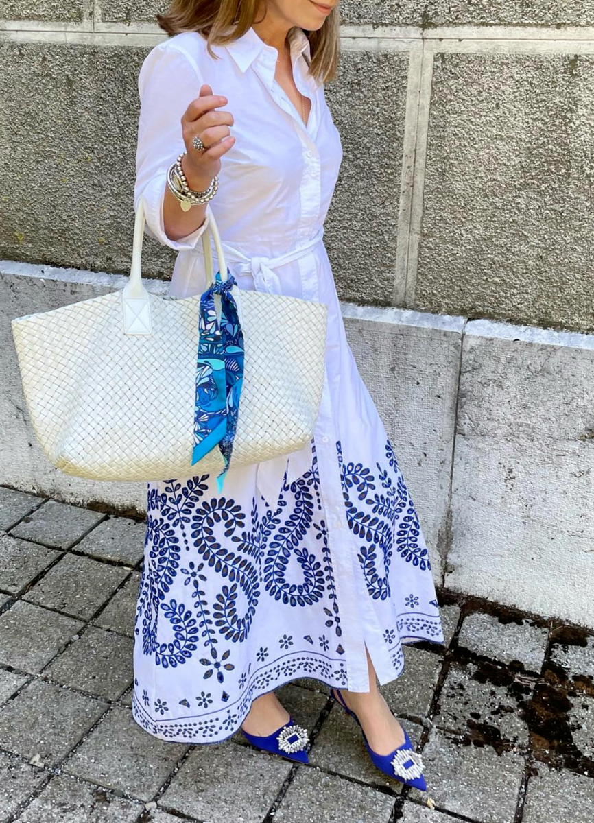 princess polly baby blue dress Siana embroidered cotton midi dress in white - Marant Etoile