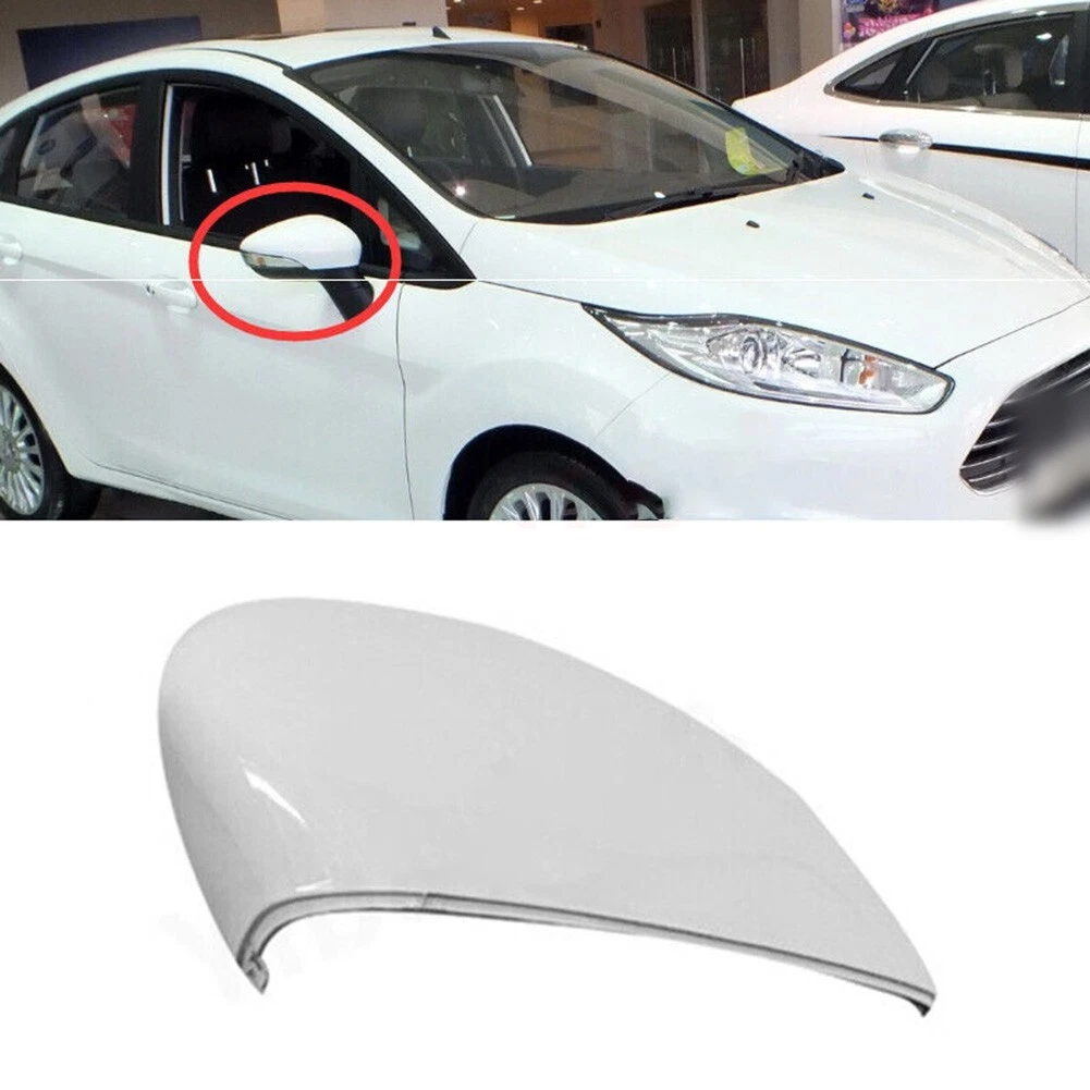 Brand New White Wing Mirror Plastic Cover for Ford Fiesta MK7 2008