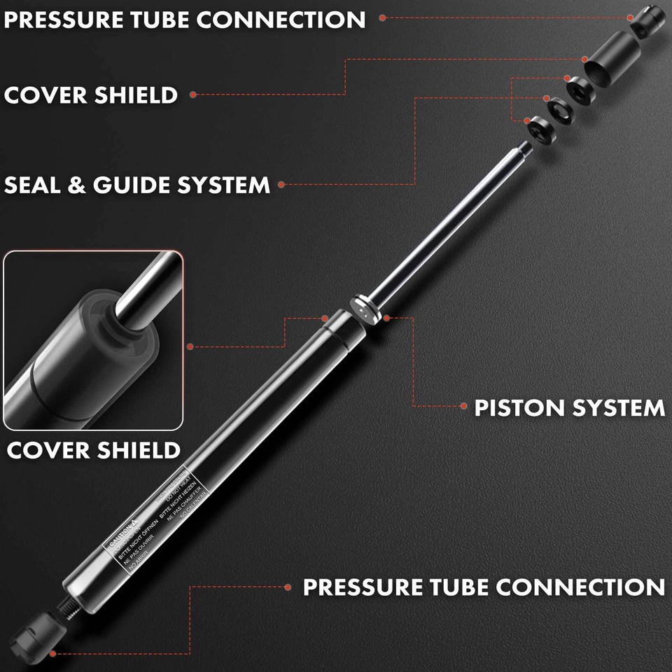 2pcs Front Hood Lift Supports Struts Shocks For Hummer H3/H3T 06-10