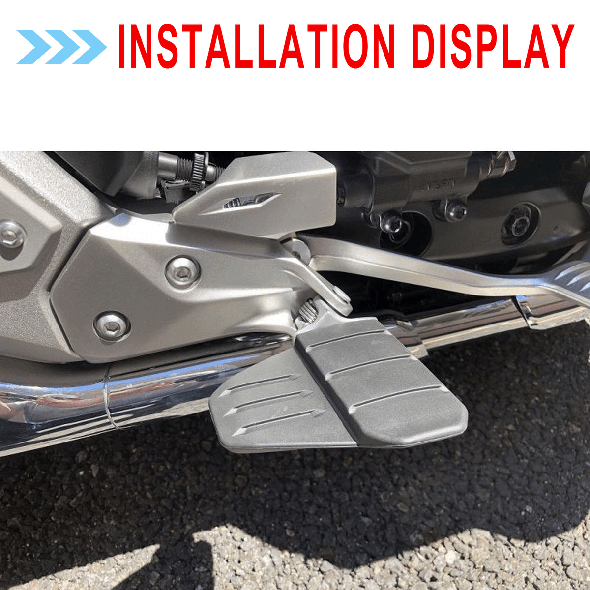 Black Front Driver Footrests Footpegs Pedals For Honda Goldwing GL