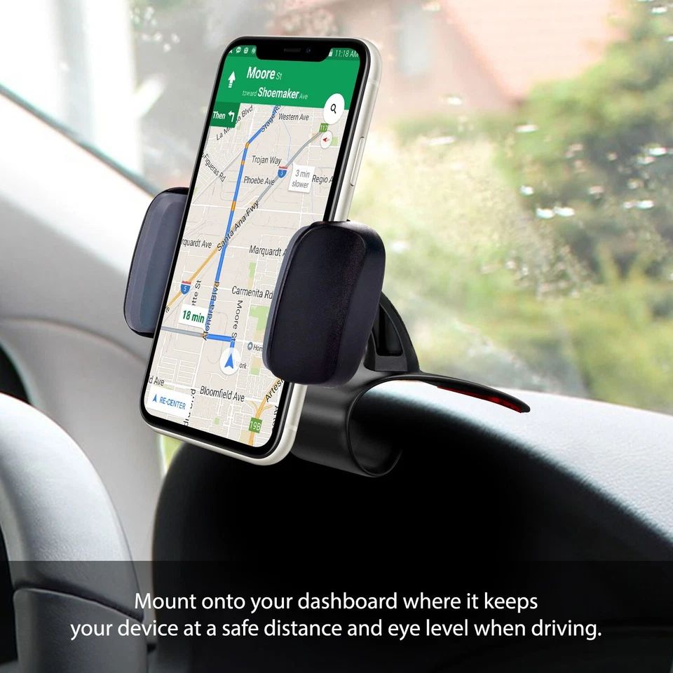 Car Dashboard Clip Cell Phone Holder Universal Cradle Mount for All Phones & GPS - Image 2 of 4