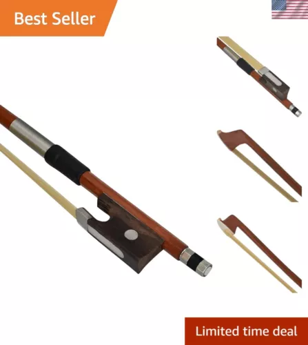 Lightweight 4/4 Rosewood Violin Bow with Comfortable Grip for Student Musicians