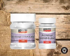 Matte | Decoupage Varnish & Glue | Pentart | Decoupage Medium