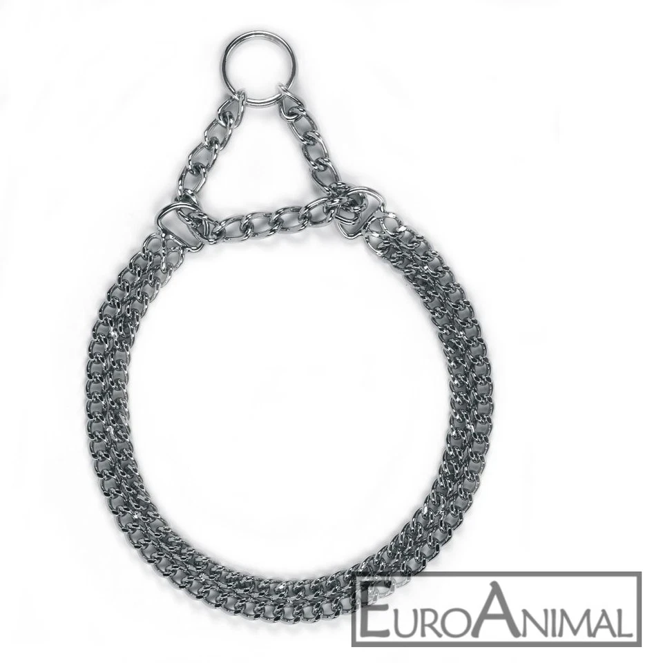 KERBL Doppel-Halskette Kettenwürger Hunde-Kette Ketten-Würgehalsband Würger Zugstopp