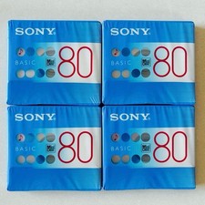 SONY BASIC 80 MD 80minute New 4Pack Genuine Sealed Unopened ReadyToUse
