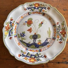 Italian Faenza Garofano (Blue Carnation) Hand-Painted Ceramic Plate — listing 4