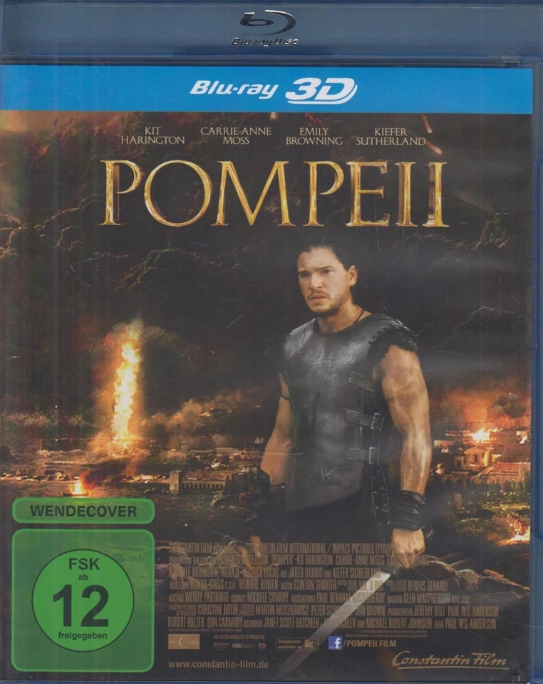Blu-ray 3D: Pompeii, 2014, Kit Harington,  Kiefer Sutherland u.a., Constantin - Bild 1 von 1