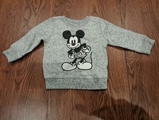 Jumping Beans Disney Mickey Mouse Gray Fleece Sweatshirt 12M Disneycore