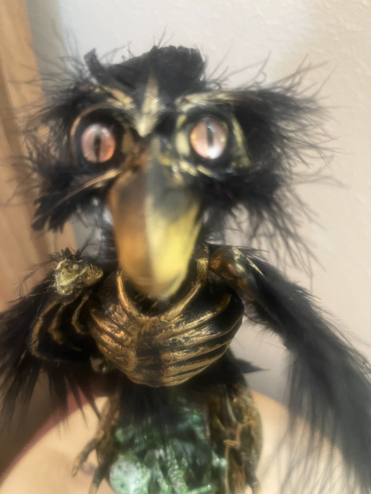 Crow/ Raven Halloween Prop Creepy Horror Gothic Decor One of a Kind Hand Crafted