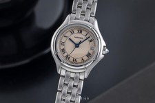 Cartier Cougar Stahl Quarz Roman Dial Damenuhr Ref. W35001F5 Klassiker