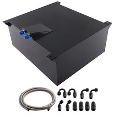 Fuel Cell 20 Gallon Black Aluminum Gas Tank With Cap Sender Fuel Line Kit Fuel Cell 20 Gallon Black Aluminum Gas Tank With Cap Sender Fuel Line Kit