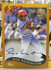 2021 Topps Archives Ron Washington Fan Favorites Autographs 2002 Topps #FFA-RW