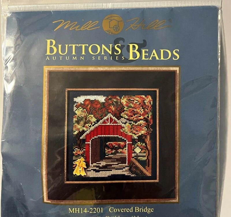 2012 Mill Hill COVERED BRIDGE Autumn Series Buttons & Beads MH14-2201 Sealed