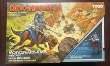 1989 Tyco Dino-riders Pachycephalosaurus w/TAGG complete in box