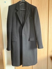 John Lawrence Sullivan Black Wool Chesterfield Coat M Near Men's Fashion