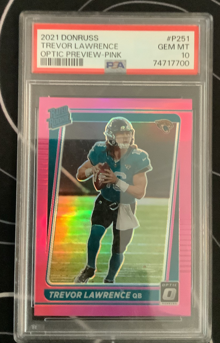 Trevor Lawrence Panini Donruss #P251 Optic Preview-Pink