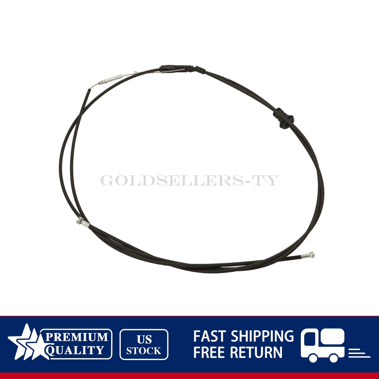 3W0823531 Front Hood Unlock Cable For Bentley Continental GT GTC Flying Spur US