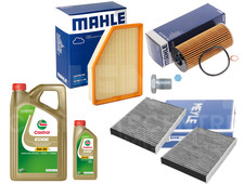 FOR BMW 530e 2.0 G30 2016- 6L CASTROL MOTOR OIL WITH AIR OIL CABIN FILTERS MAHLE