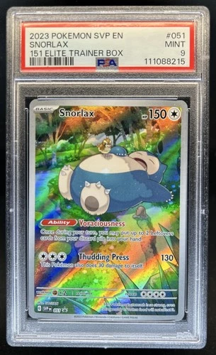 2023-25 Pokemon SV Black Star Promos - SVP EN Snorlax #051 PSA 9