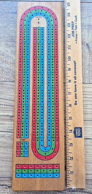 VINTAGE Five-Up Company Canasta Score Board Wood