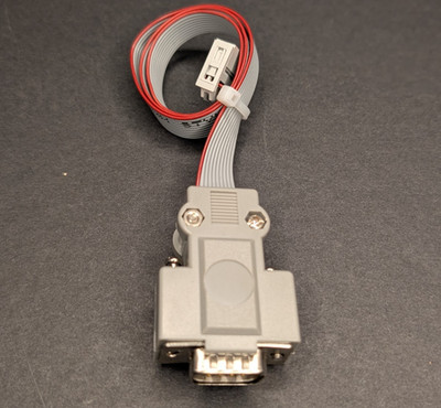 DB9 Male to 10 Pin IDC Ribbon Cable Serial RS232 PLC Programming Adapter