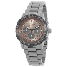 Citizen Promaster Navihawk Chronograph Salmon Dial Men's Watch CA4664-60X