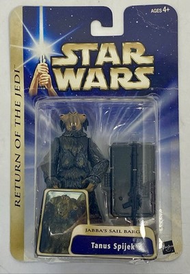 STAR WARS AOTC SAGA GOLD SERIES #10 ROTJ JABBA'S BARGE TANUS SPIJEK FIGURE SEALE