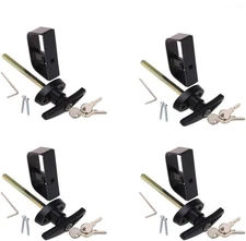 5½" Shed Door Lock T-Handle 5.5" Keyed Alike Shed Door Handle with Lock Shed