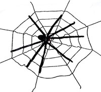 Halloween Spinne Im Netz Mit Funktion (1,35 Meter) Spinnennetz Deko Dekoration