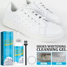 White Shoe Cleaner Kit Sneaker Sole Whitening Cleaning Gel Dirt Remover