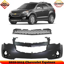 Front Bumper Cover Fascia & Grille Assembly Kit For 2010-2015 Chevrolet Equinox