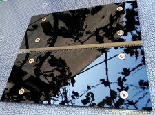 Für AKAI gx 75 95 gx75 gx95 Seitenteile side panel schwarz MDF  gold hülse