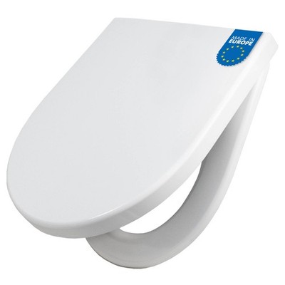 Premium WC-Sitz mit Softclose Absenkautomatik Toilettendeckel D-Form Klobrille