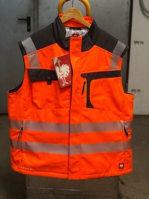 Engelbert Strauss e.s.motion Warnschutz Softshell Weste 4XL Orange Reflex