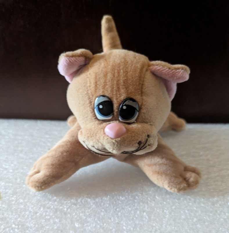 Vtg Tonka Pound Purries Kitten Cat 7in Orange Tabby 1980s Stuffed Plush