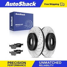 Front Drilled Slotted Brake Rotors Ceramic Pads for BMW Z4 330Ci 330i 3.0L