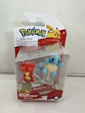 Pokemon Battle Figure Pack Magby & Squirtle 2024 Toys Jazwares