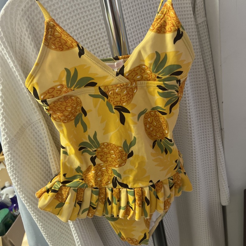Used Janie & Jack Pineapple Hawaiian Bathing Suit Size 6 Sunny Hawaii