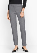 Talbots Hampshire Ankle Pants Women's Size 8 Petite in Houndstooth New With Tag 