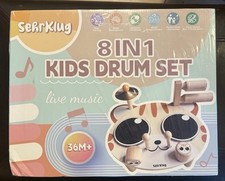 SehrKlug - 8 in 1 Kids Wood Drum Set  3 years  up  X003ZGHM53  SK-DK081