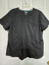 Scrubstar ULTIMATE Scrub Top size L Black Classic V-Neck-Chest 23.5"/L 27.5"