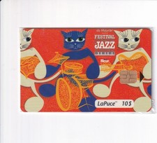 Bell La Puce Phone Card - 1996 Montreal Jazz Festival Cat Design, Sealed